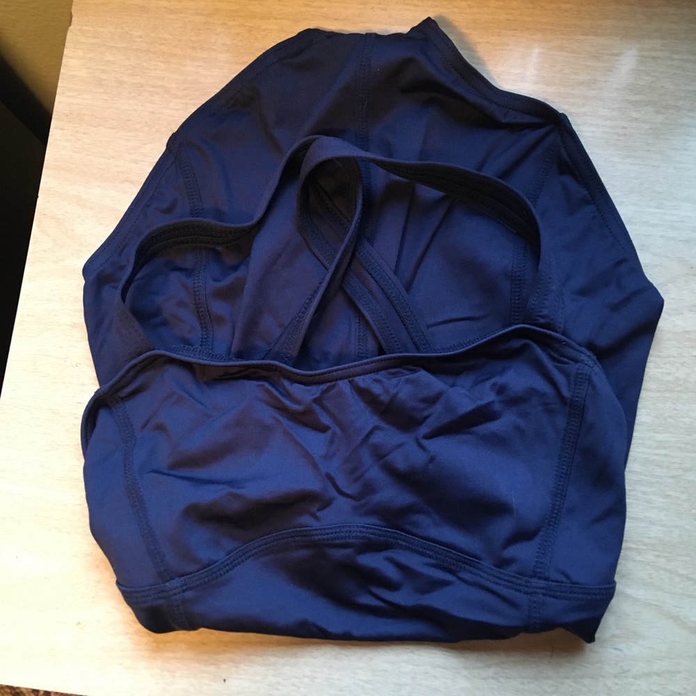 Capezio navy blue leotard